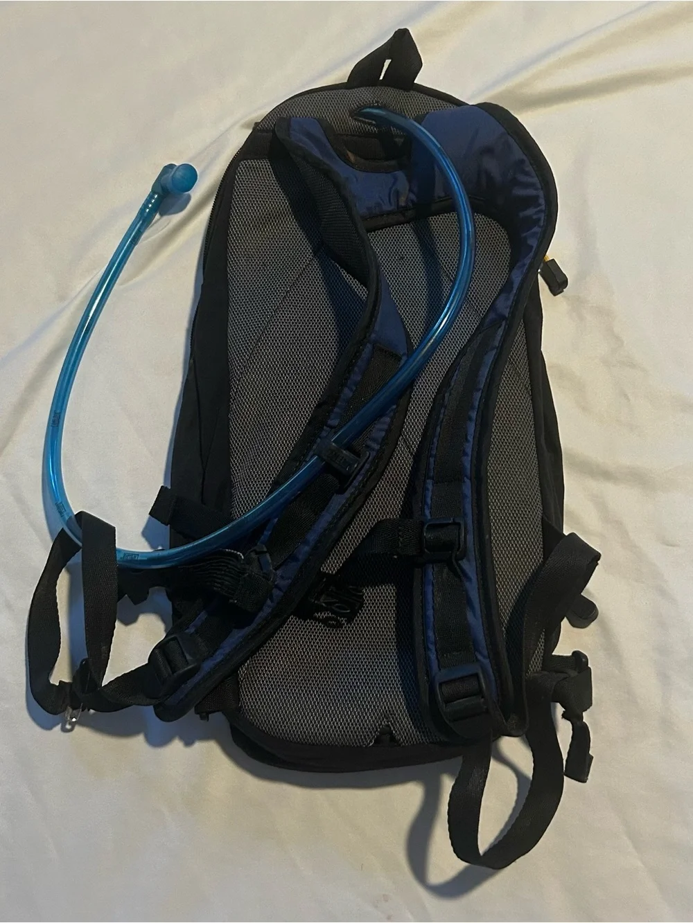 CamelBak Blue and Black Hydration Backpack with Yellow Accents
